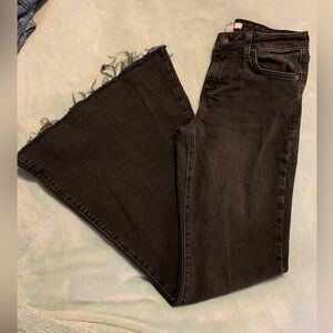 Forever 21 Black extra wide bell bottoms